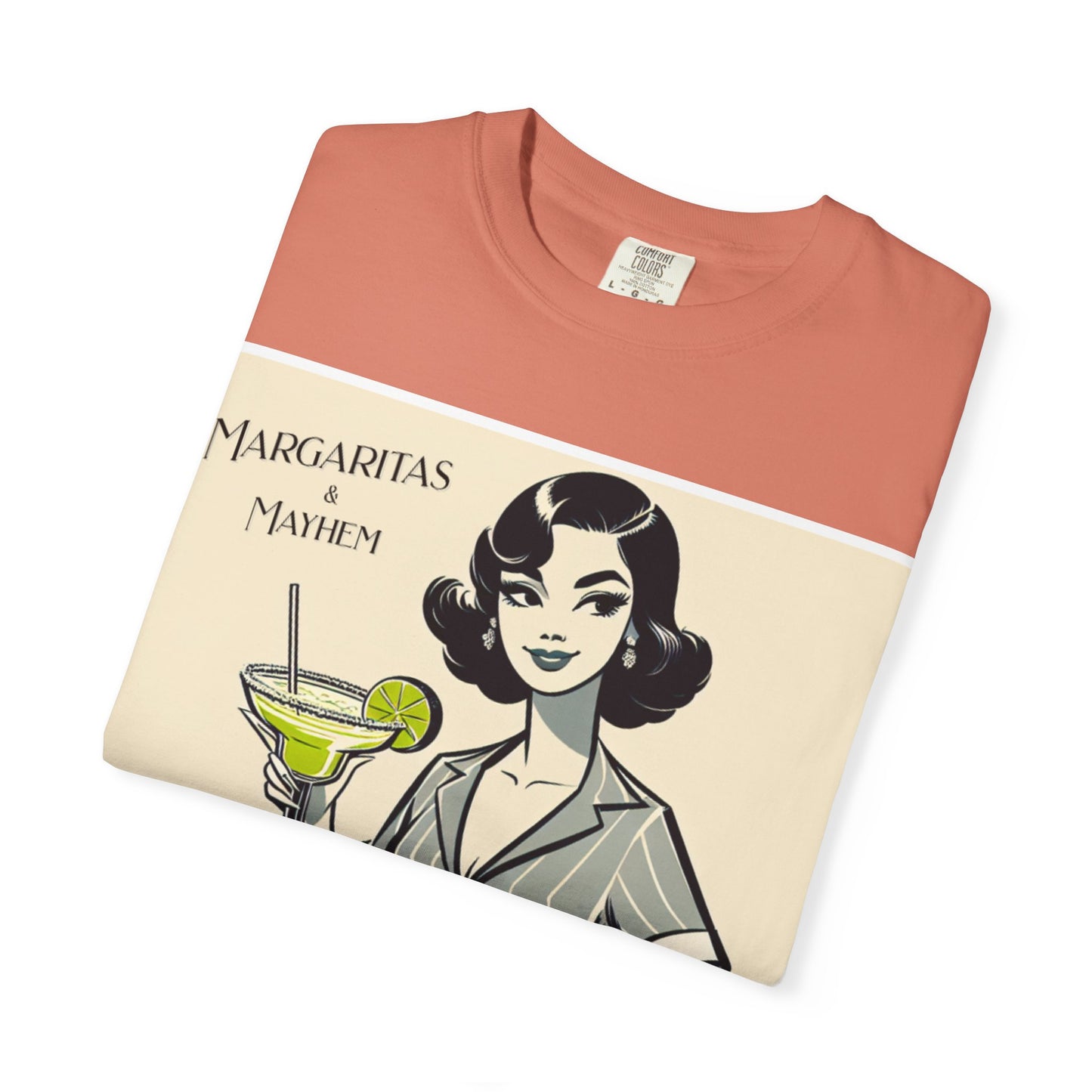 Vintage Margarita T-Shirt, Funny Retro Tee for Cocktail Lovers, Party Shirt, Gift for Her, Summer Vibes, Unisex Garment-Dyed Fashion