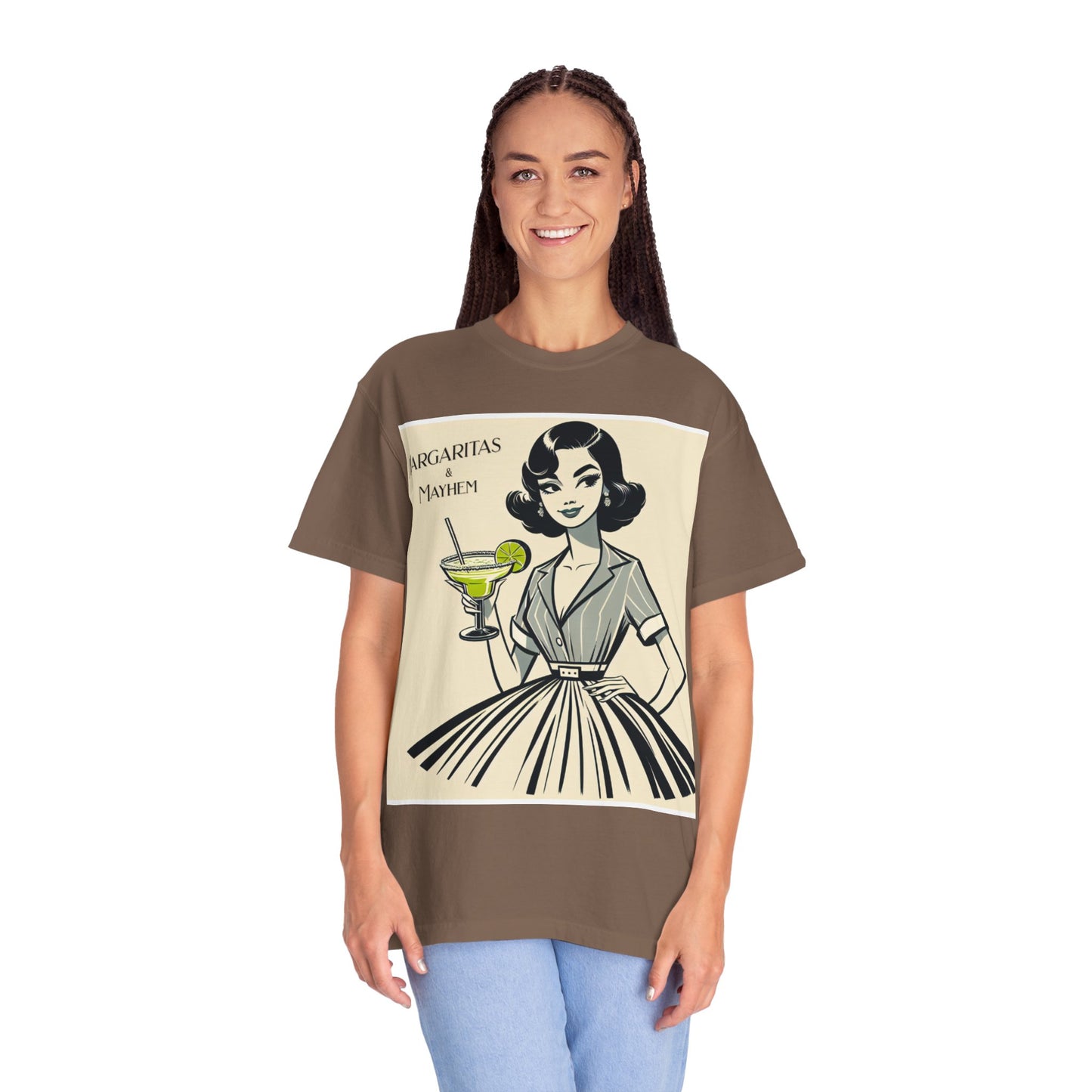 Vintage Margarita T-Shirt, Funny Retro Tee for Cocktail Lovers, Party Shirt, Gift for Her, Summer Vibes, Unisex Garment-Dyed Fashion