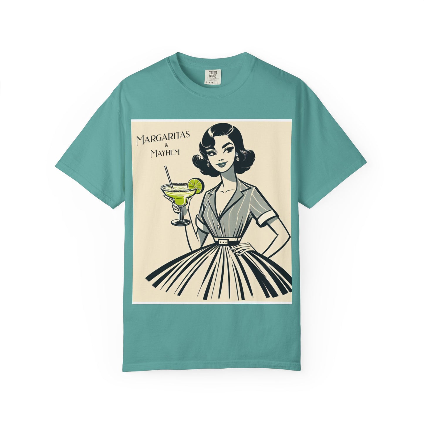Vintage Margarita T-Shirt, Funny Retro Tee for Cocktail Lovers, Party Shirt, Gift for Her, Summer Vibes, Unisex Garment-Dyed Fashion