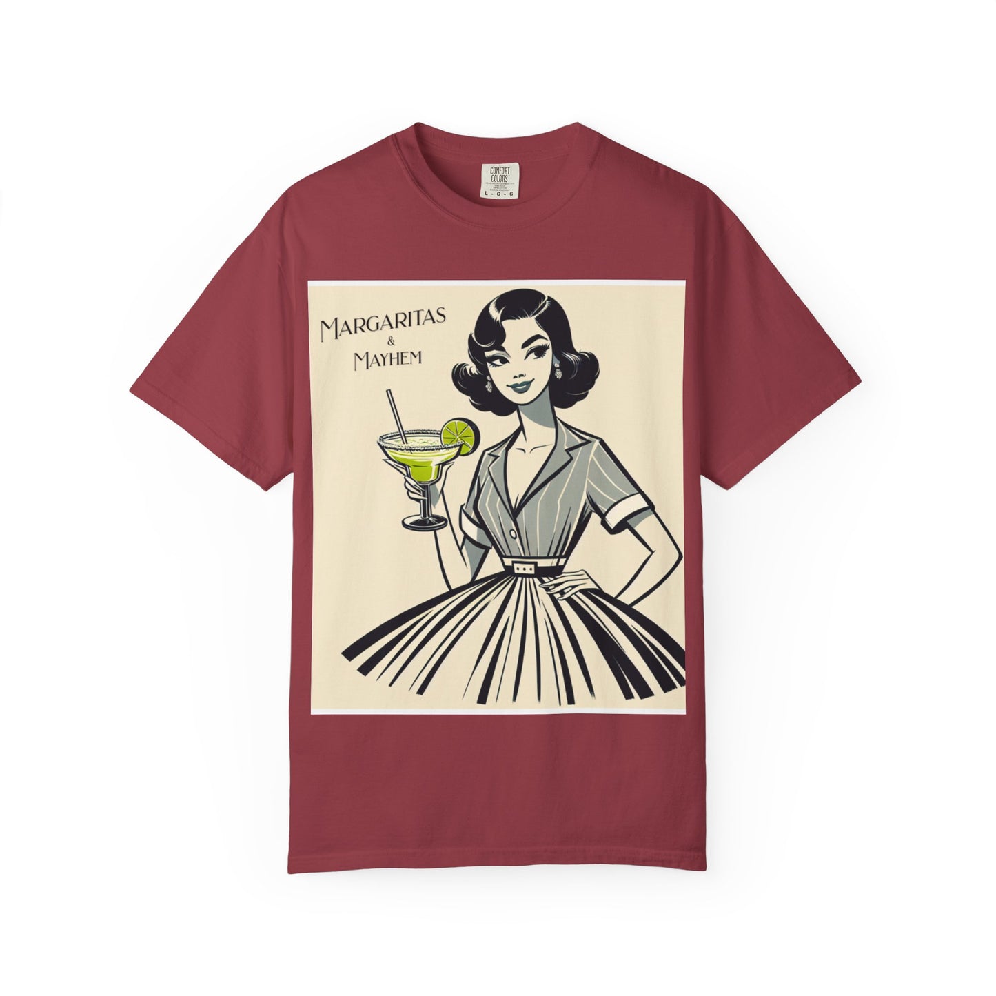 Vintage Margarita T-Shirt, Funny Retro Tee for Cocktail Lovers, Party Shirt, Gift for Her, Summer Vibes, Unisex Garment-Dyed Fashion