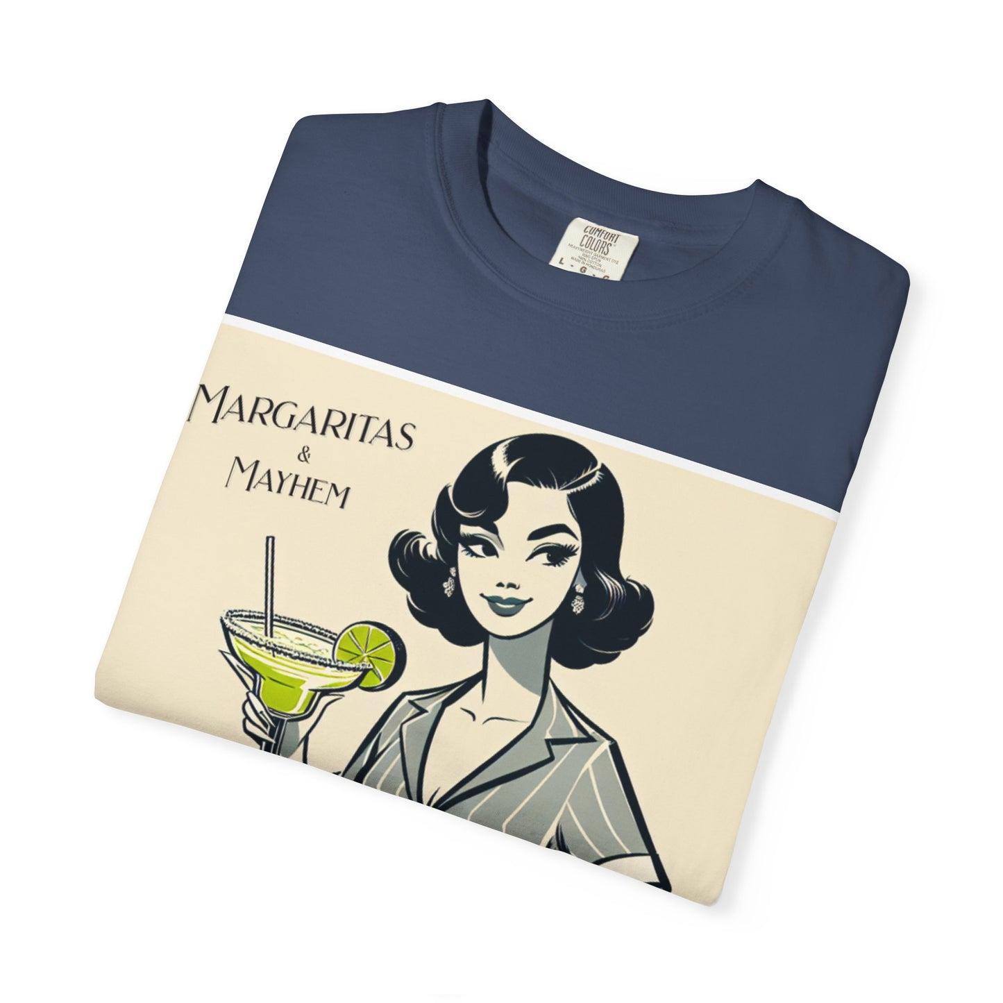 Vintage Margarita T-Shirt, Funny Retro Tee for Cocktail Lovers, Party Shirt, Gift for Her, Summer Vibes, Unisex Garment-Dyed Fashion