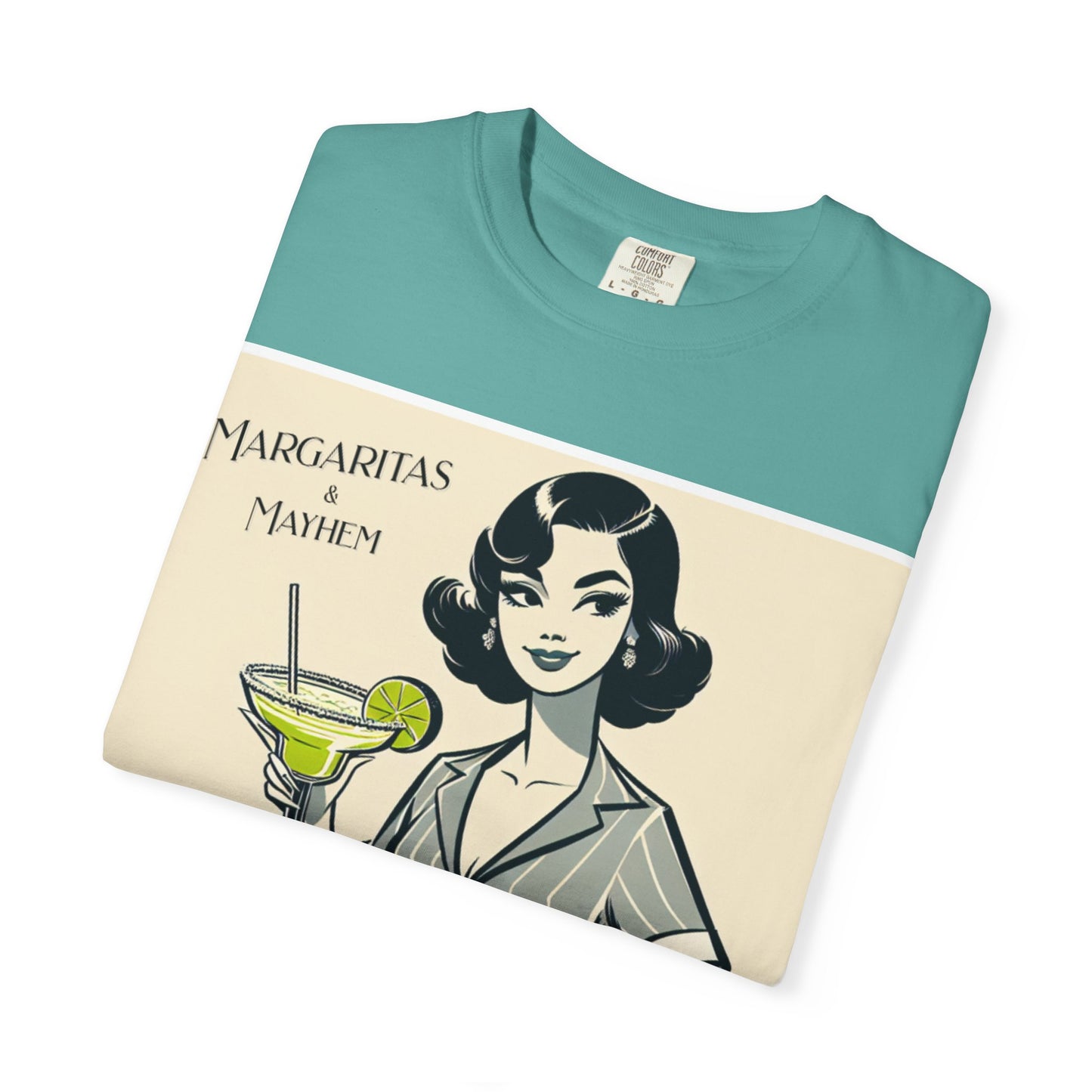 Vintage Margarita T-Shirt, Funny Retro Tee for Cocktail Lovers, Party Shirt, Gift for Her, Summer Vibes, Unisex Garment-Dyed Fashion