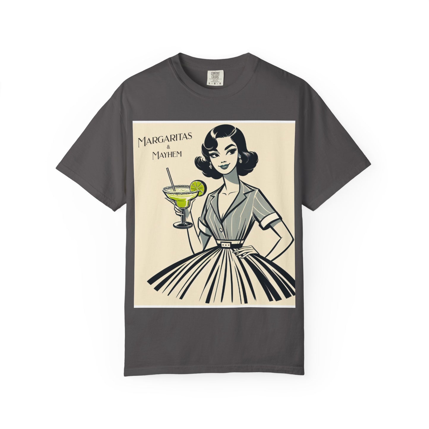 Vintage Margarita T-Shirt, Funny Retro Tee for Cocktail Lovers, Party Shirt, Gift for Her, Summer Vibes, Unisex Garment-Dyed Fashion