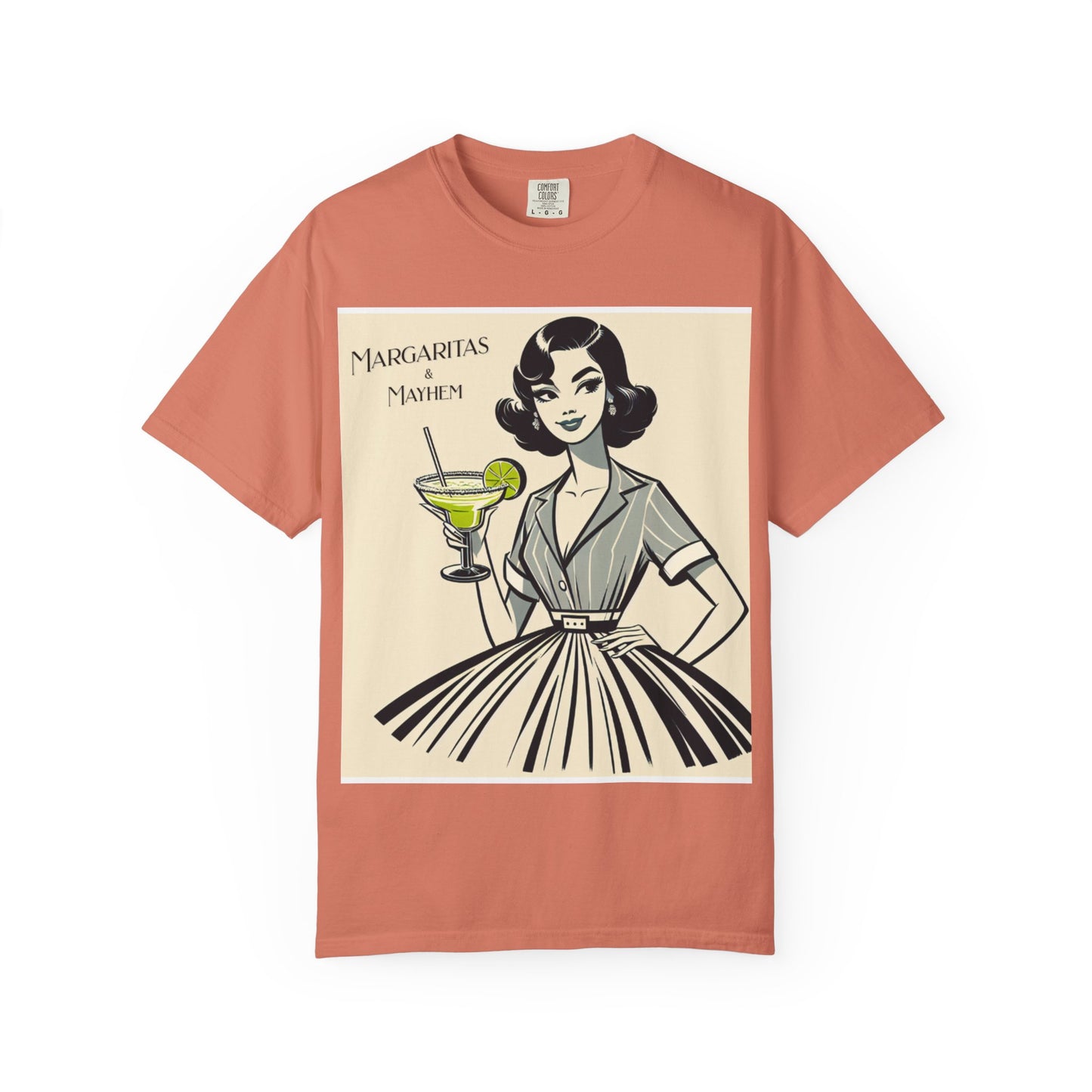 Vintage Margarita T-Shirt, Funny Retro Tee for Cocktail Lovers, Party Shirt, Gift for Her, Summer Vibes, Unisex Garment-Dyed Fashion
