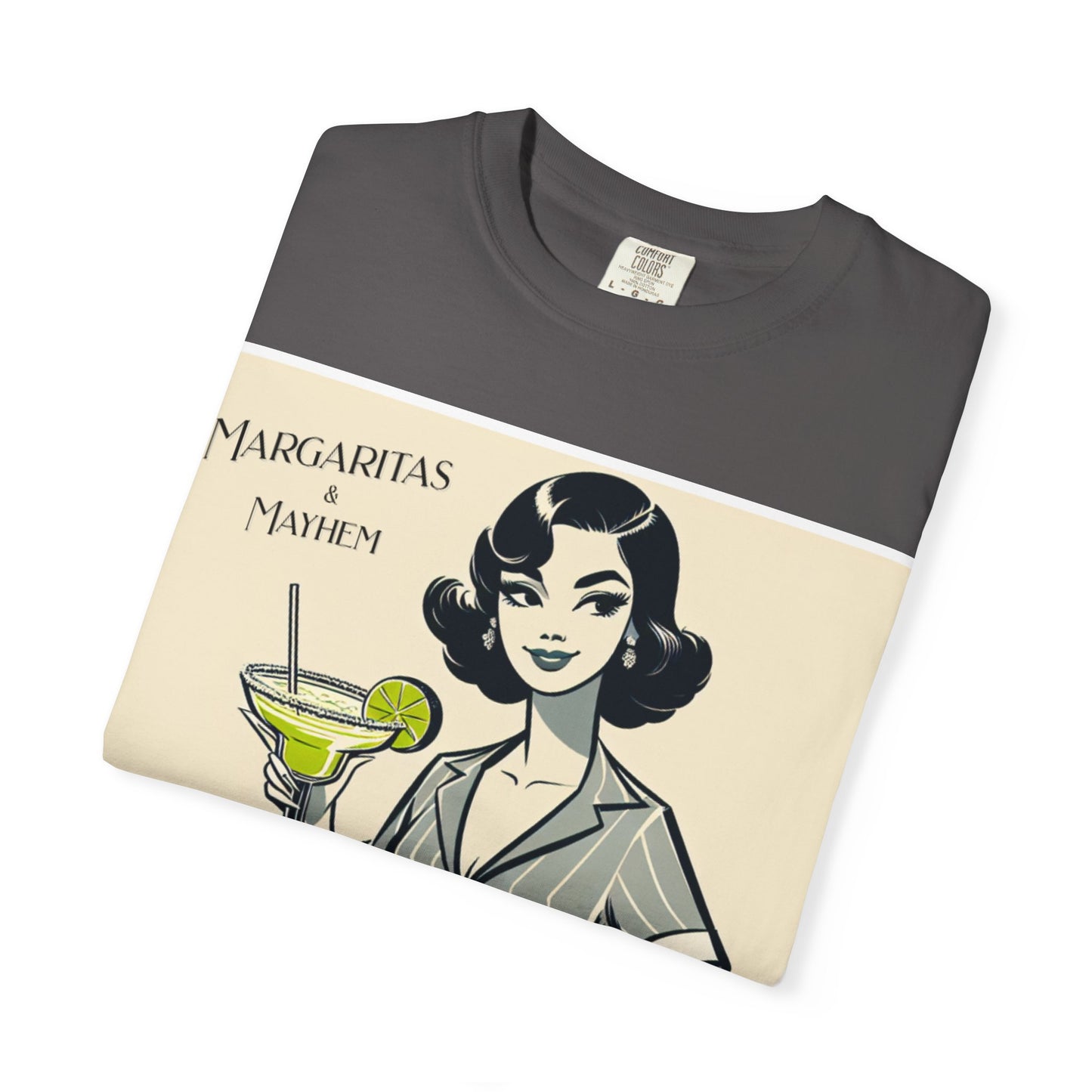 Vintage Margarita T-Shirt, Funny Retro Tee for Cocktail Lovers, Party Shirt, Gift for Her, Summer Vibes, Unisex Garment-Dyed Fashion
