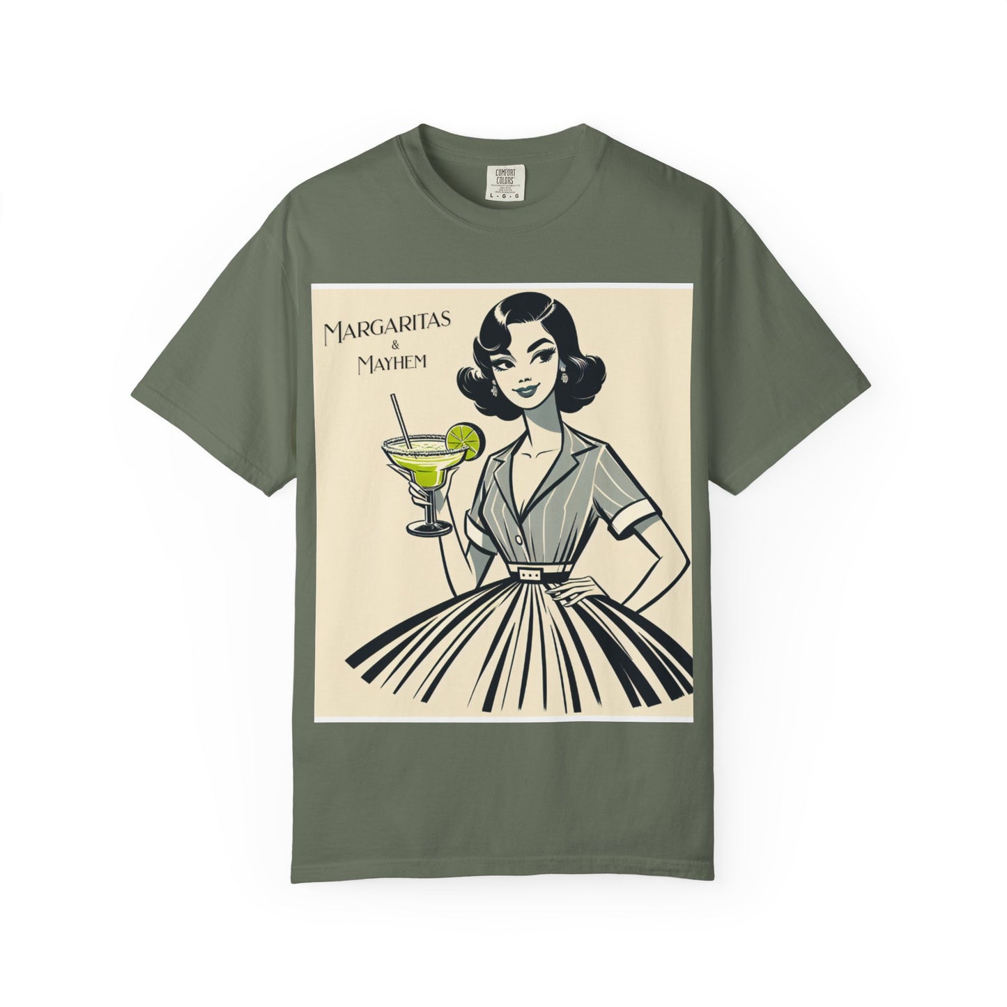 Vintage Margarita T-Shirt, Funny Retro Tee for Cocktail Lovers, Party Shirt, Gift for Her, Summer Vibes, Unisex Garment-Dyed Fashion
