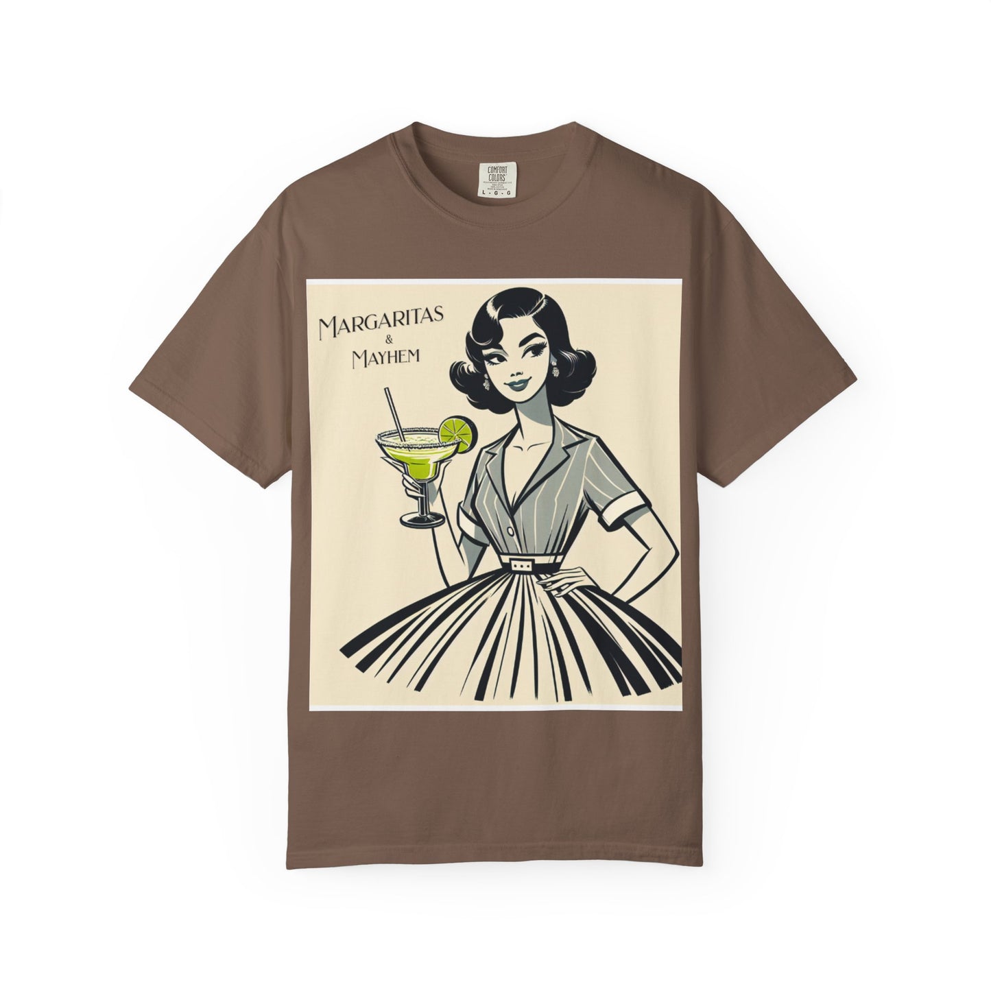 Vintage Margarita T-Shirt, Funny Retro Tee for Cocktail Lovers, Party Shirt, Gift for Her, Summer Vibes, Unisex Garment-Dyed Fashion
