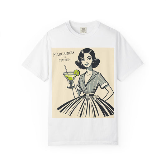 Vintage Margarita T-Shirt, Funny Retro Tee for Cocktail Lovers, Party Shirt, Gift for Her, Summer Vibes, Unisex Garment-Dyed Fashion