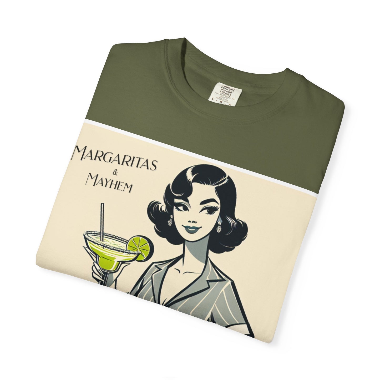 Vintage Margarita T-Shirt, Funny Retro Tee for Cocktail Lovers, Party Shirt, Gift for Her, Summer Vibes, Unisex Garment-Dyed Fashion