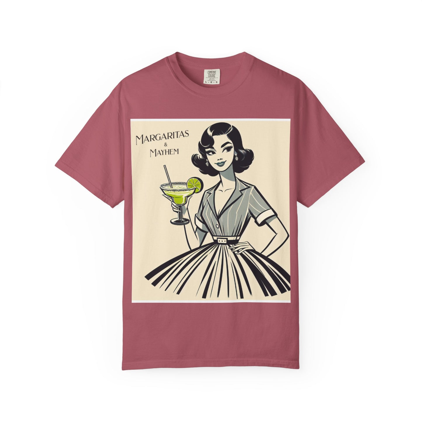 Vintage Margarita T-Shirt, Funny Retro Tee for Cocktail Lovers, Party Shirt, Gift for Her, Summer Vibes, Unisex Garment-Dyed Fashion