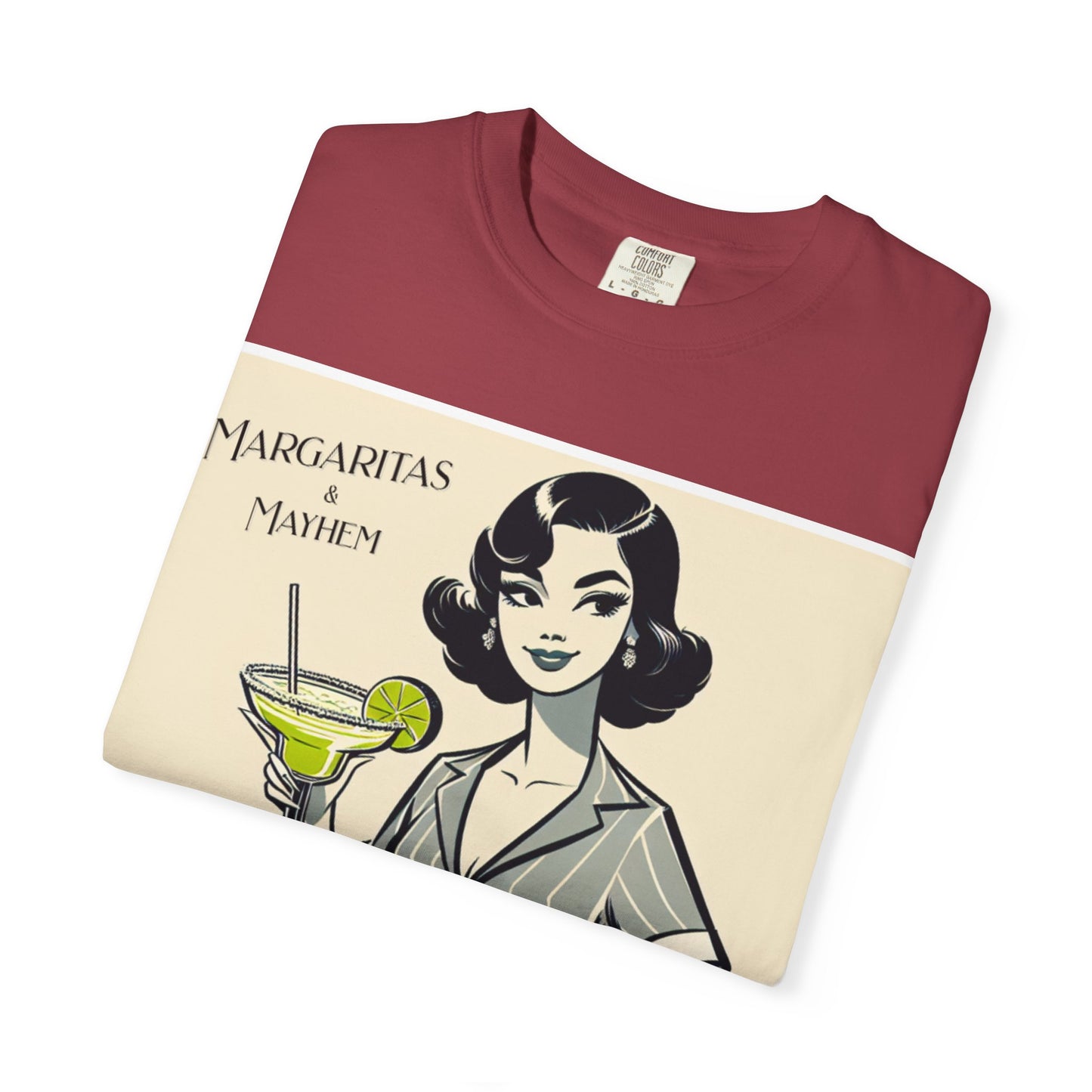 Vintage Margarita T-Shirt, Funny Retro Tee for Cocktail Lovers, Party Shirt, Gift for Her, Summer Vibes, Unisex Garment-Dyed Fashion