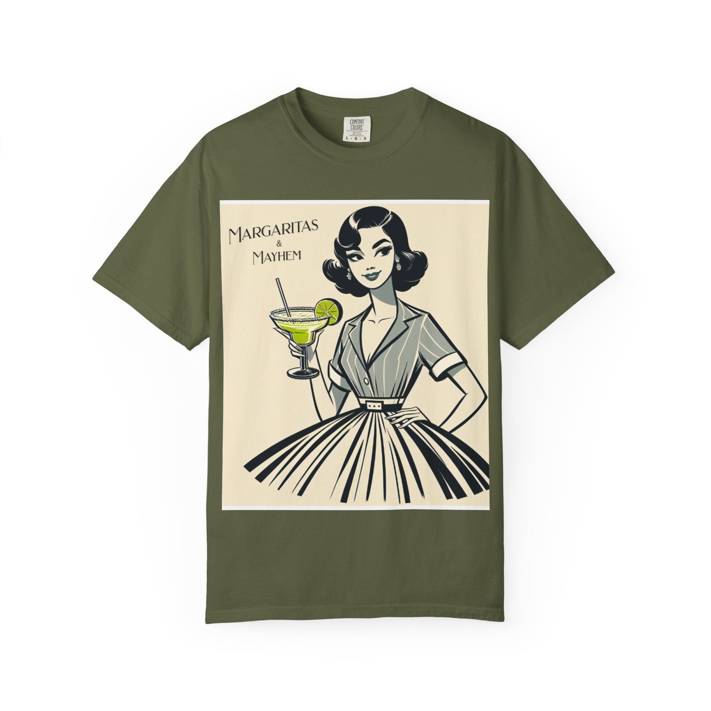 Vintage Margarita T-Shirt, Funny Retro Tee for Cocktail Lovers, Party Shirt, Gift for Her, Summer Vibes, Unisex Garment-Dyed Fashion